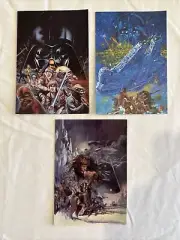 Star Wars Empire Strikes Back Lot Of 3 Collectible Concept Art Post Cards 1993