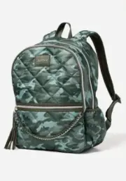 JUSTICE camo quilted backpack NWT