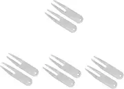 Sosoport Sets Professional Golf Fork Portable Divot Repair Tool Stainless Steel Golf Tools Accessories for Pcs