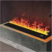 Electric Fireplace Electric Fireplace 3D Atomized Fireplace Slim Built-in Fireplace Simulation Flame Fireplace Decorative Living Room TV Cabinet Fireplace Fireplace Heater(1500mm)