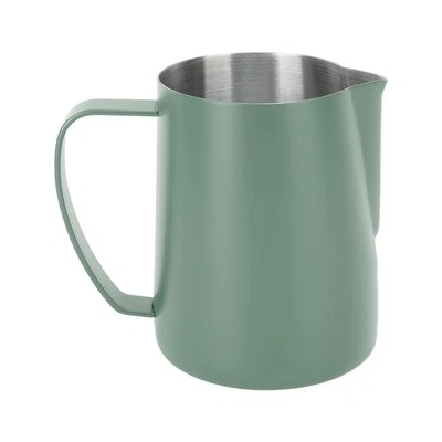 Milk Frothing Pitcher, 480ml 16oz Stainless Steel Steaming Pitcher Milk Froth...