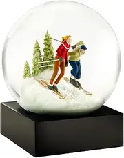 (Two Skiers) - Skiers Snow Globe by CoolSnowGlobes