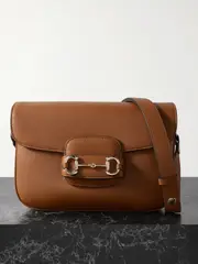 [Gucci] Gucci - Horsebit 1955 Leather Shoulder Bag - Brown - One size One size Brown
