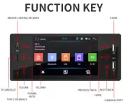 5in MP5 HD Touch Screen USB FM AUX Multimedia Player Car Stereo Bluetooth Radio (for: Porsche)