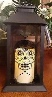 Halloween Lantern With Led Timer Candle