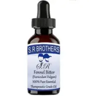 S.R Brothers Fennel Bitter 100% Pure & Natural Foeniculum Vulgare Essential Oil