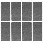 8Pcs Iron-on Patches 7.9"x3.9" Fabric Clothing Repair for Clothes Denim Black