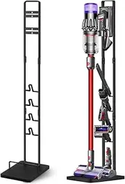 [Haturi] Vacuum Stand, Vacuum Accessories Stable Metal Storage Bracket Holder for Dyson Handheld V15 V11 V10 V8 V7 V6 Cordless Vacuum Cleaners, Black DC30 DC31 DC34 DC35 DC58 DC59 DC62 DC74