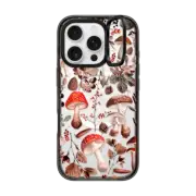 iPhone 16 Pro Impact Ring Stand Case MagSafe Compatible Mushroom Garden (Transparent)