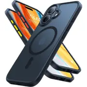 Torras iPhone 16 Plus (6.7") Guardian Magnetic Case - Black MagSafe Compatible - Translucent Slim [X00FX1949]