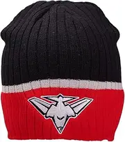 Essendon Bombers AFL Footy Mens Adults Boundary Rib Beanie