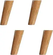 Solid Wood Furniture Feet, Table Legs, Oblique Tapered Sofa Legs, Set of 1, for Bed, Dining Table, Bedside Table, Material Accessories, 12cm-40cm (1 Pack, 15.7in (40cm)) (4 Pack,15
