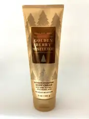 Bath and Body Works Golden Berry Mistletoe Ultimate Hydration Body Cream 8 oz