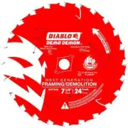 7-1/4in. 24-Teeth Metal Saw Blade Cutting Wood Circular Framing Demolition Tool