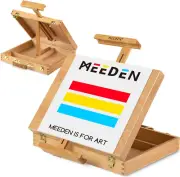 MEEDEN Tabletop Art Sketchbox Easel, Solid Beechwood Artist Easel Box Storage Or