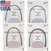 Orthodontic Arch Wire Arcos De Ortodoncia Round NiTi Stainless Steel Natural