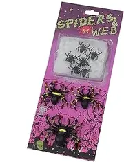 Spider Web for Halloween Decor,Realistic Spider Webs Supplies | Soft Halloween Indoor Decorations Spider Decoration for Theater Centerpieces Stage Shows