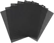 NQEUEPN 6pcs Black Plastic/100% Plastic Mesh Canvas Sheets for Embroidery Making Cross Stitch Plastic Aida Mesh Screen for Crafts DIY Crochet Projects (11x8.2 Inch, 14 CT, Solid Pattern)