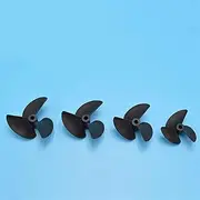 Rc 4.8mm Nylon Propeller 3 Blades Propellers High Strength 4.76mm Shaft 4.76mm Drive Dog Rc Boat Propellers Outboard(D57mm)