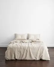 Oatmeal 100% French Flax Linen Bedding Set