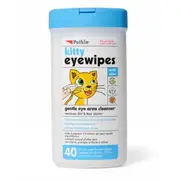 Kitty Eyewipes Gentle Eye Cleanser for Cats & Kittens - Petkin - 40 Wipes