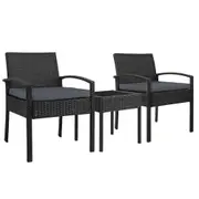 3 Piece Outdoor Set (Black)