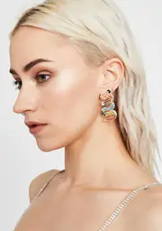 Wavy Bitten By Badness Snake Earrings