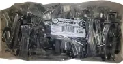 Quick Screw 5" 100 Pack Premium Hidden Rain Gutter Bracket Hook Hangers with Scr