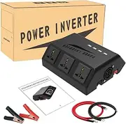 Pure Sine Portable Inverter Car Power Inverters Voltage Transformer 1000W Car Power Converter USB Rechargeable Display Auto Inverters DC12Volt to AC OLT