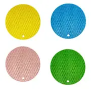 2Pcs Silicone Pot Holder Trivet Mat Hot Pads Non-Slip Heat Resistant Bpa Free