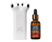 Re Microcurrent Face Lift & Tone Massager + Pure Vitamin C Serum