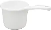 2x New Water Ladle Japanese Plastic Bath Ladle Dipper 1.3L White Color J6529 CK1