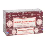 12 Packs of Indien Rain Forest Incense Sticks by Satya