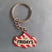 在飛比找Yahoo!奇摩拍賣優惠-【快樂尋寶趣】T.G.I. Fridays星期五餐廳鑰匙圈