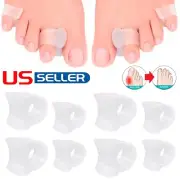 8× Silicone Gel Toe Separator Bunion Toes Spacer Orthotics S/L Size Pain Relief