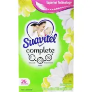Suavitel Fabric Softener Dryer Sheets - Floral Burst, 36 Count