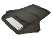 Fits: Mini Cooper Soft top With heated Glass window 2003-08 BLACK HAARTZ Canvas
