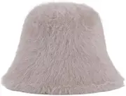VVABRA Warm Hat Women Winter Furry Hat,Winter Thick Warm Bucket,Fluffy Bucket Hat for Winter Outdoo Winter Hat