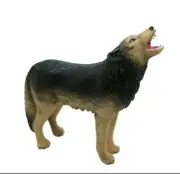 Wolf Howling Realistic Small Toy Model Plastic Replica Forest Animal 4" M134