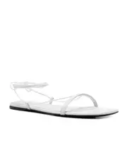 Totême Croco Tie Single-Toe Strap Sandals 36,37,41 White