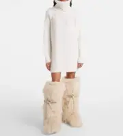 Moncler Ciclista alpaca-blend turtleneck sweater dress