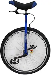 28" Wheel Adults Unicycle with Brakes, Extra Large Heavy Duty Men Teens Boys Balance Bike, for Tall People Height 160-195Cm (63"-77"), Load 150Kg/330Lbs (Color : White) Durable TDF
