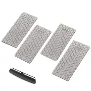 4 Pieces Diamond Sharpening Stone Honing Stone Diamond Stone Lapping Plate Fi...
