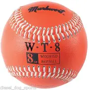 Markwort Weighted Baseballs Leather Cover Color Coded Throwing Training Aids