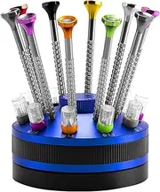[Singcci] 10 pcs Precision Slotted And Phillips Watch Screwdriver Set Different Sizes With 20 Extra Replace Blades Watchmaker Screwdriver Set for Watch,Jewelry,Eyeglass