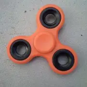 ORANGE Glow Hand Spinner Tri Fidget Spinner Ceramic EDC Focus Toy Kids Adult