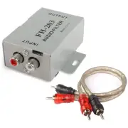 Car Audio Noise Isolator Filter, 2 Channel RCA Ground Loop Signal Noise Suppr...
