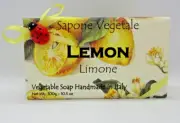 sapone vegetale LEMON soap bar handmade in italy 10.5oz