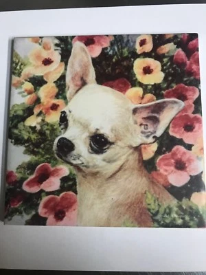 Trivet or Tile with Chihuahua dog