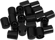 Power Amplifier Knob Set 20pcs Black Rotatable Speaker Knobs Material Easy to Assemble